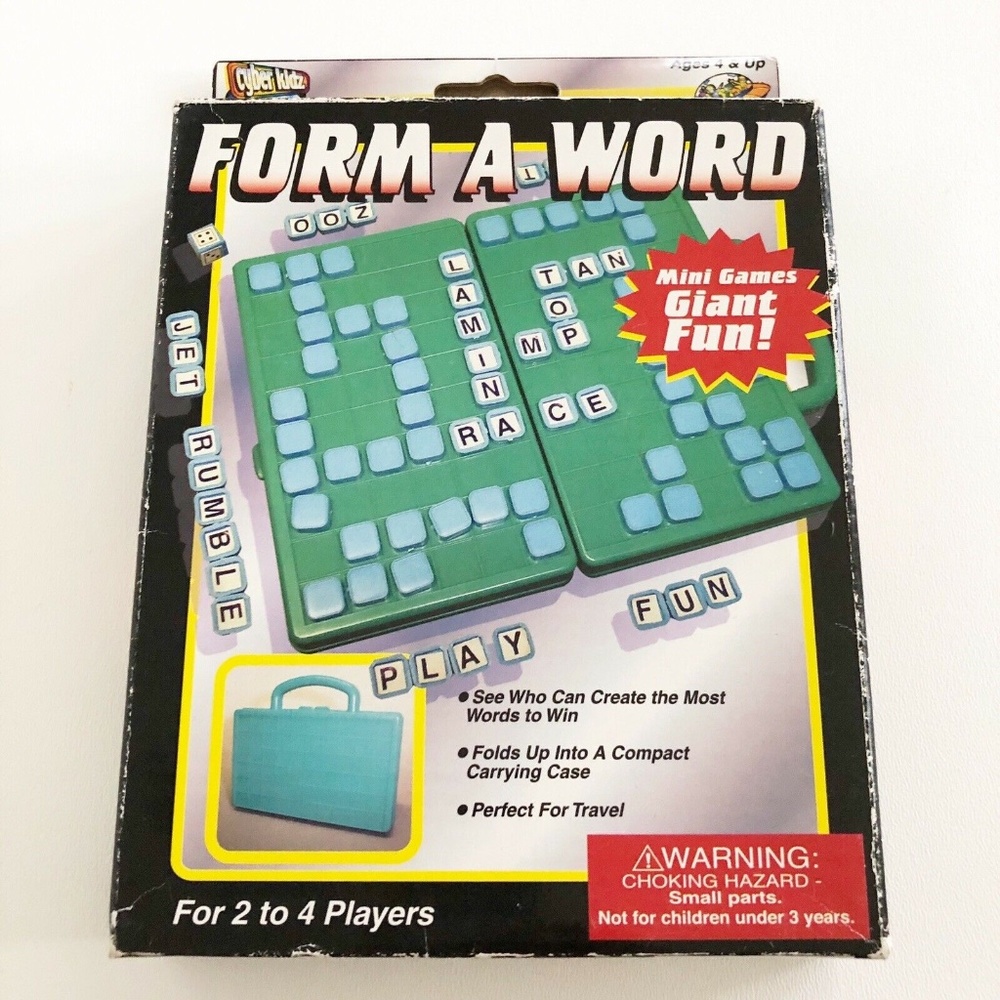 Cyber Kidz Form A Word Game 2-4 Players Convenient Travel Edition NEW SEALED